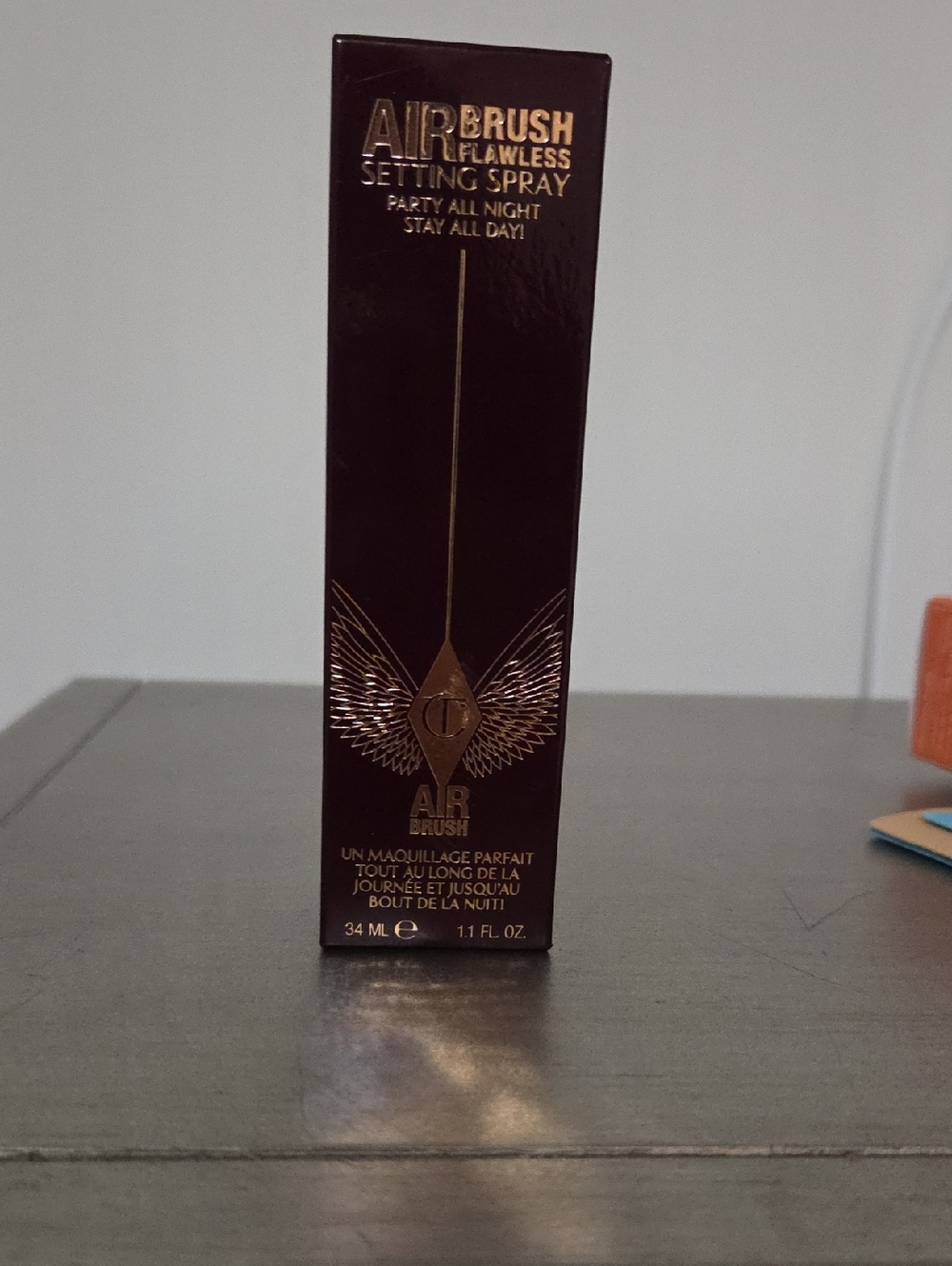 Charlotte Tilbury Airbrush Flawless Setting Spray - Brown & Gold Packaging. New.